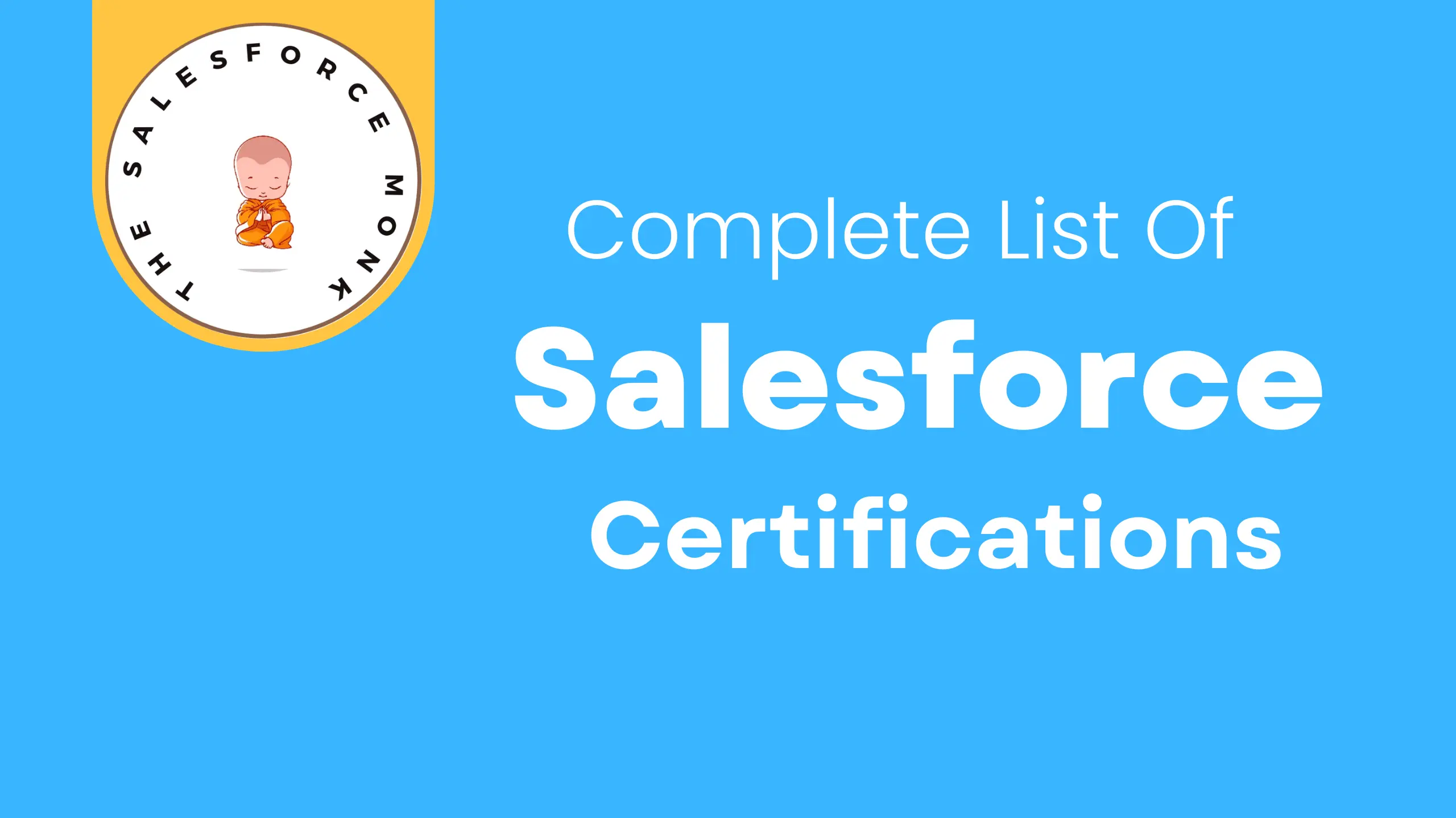 Salesforce Certifications List With Cost - The Salesforce Monk