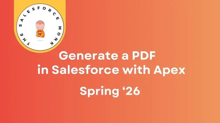 Generate PDF with Apex