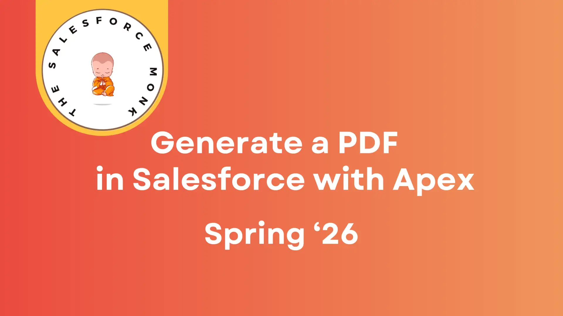 Generate PDF with Apex